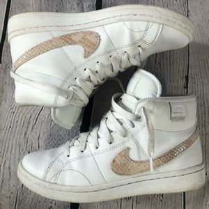 Nike Women's Sneaker, White Particle Beige Black